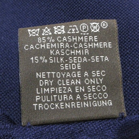 HERMES New Libris H262494S F2 Bleu de Chine Cashmere Silk - Scarf - Picture 3 of 5